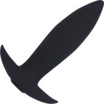 15-Function Vibrating Mini-Plug Rechargeable Silicone Anal Plug By Nu Sensuelle - Black