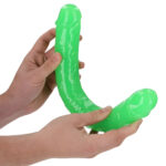 15 Inch Glow in the Dark Double Dong Green