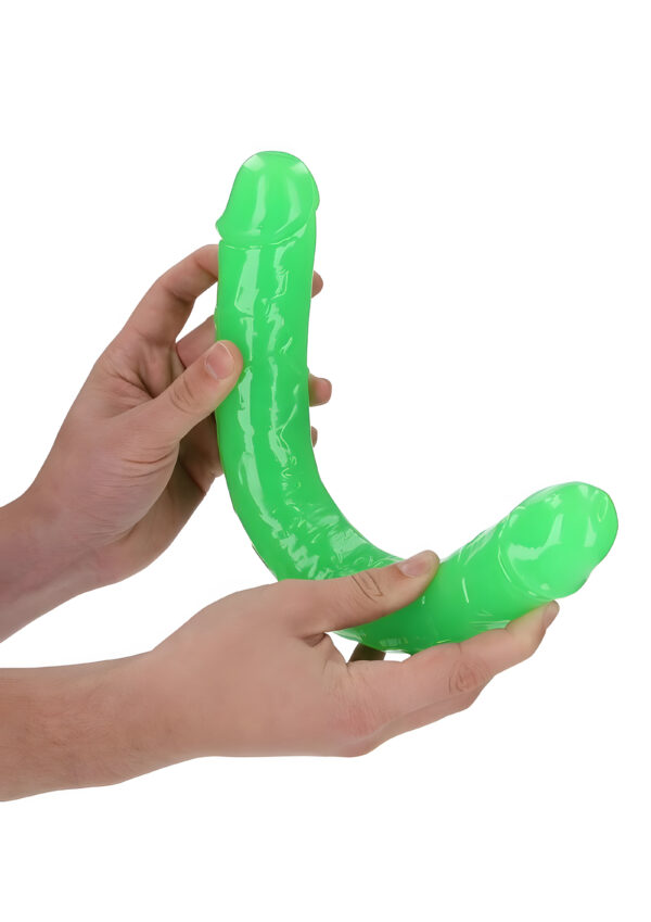 15 Inch Glow in the Dark Double Dong Green