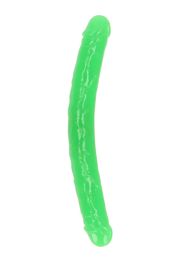 15 Inch Glow in the Dark Double Dong Green