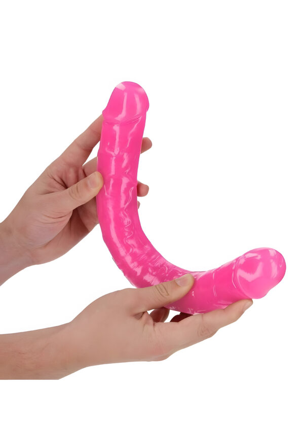 15 Inch Glow in the Dark Neon Pink Double Dong