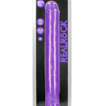 15 Inch Glow in the Dark Neon Purple Double Dong