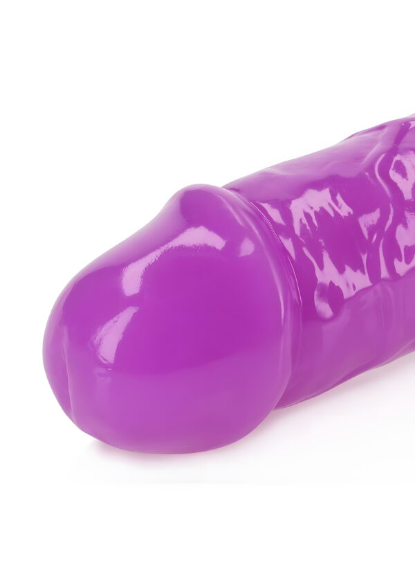 15 Inch Glow in the Dark Neon Purple Double Dong