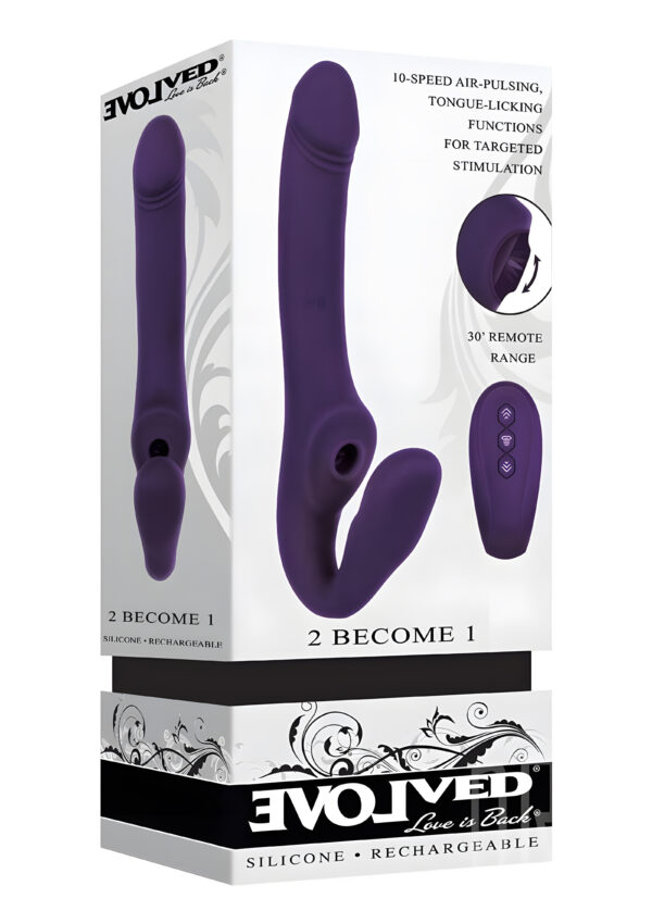 2 Become 1 Triple Motor Remote Silicone Vibrator