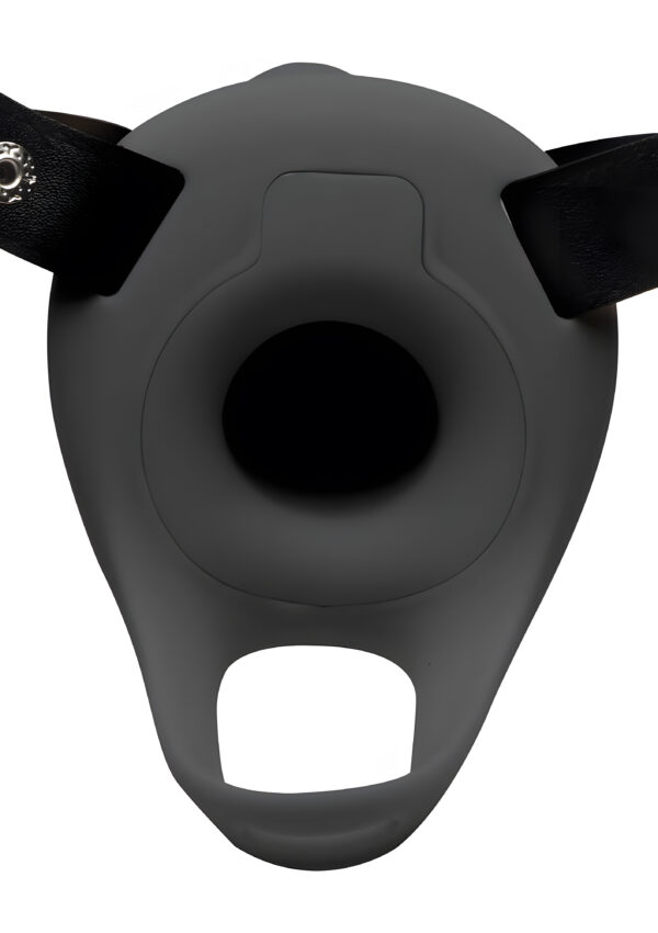 2 Inch Erection Vibrating Black Penis Sheath with Remote