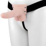 6 Inch Rechargeable Vibrating Strap-On With Balls