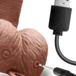 6 Inch Rechargeable Vibrating Strap-On With Balls