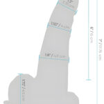 6 Inch Rechargeable Vibrating Strap-On With Balls