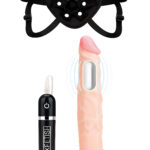 6.5 Inch Realistic Vibrating Dildo Strap-On Harness