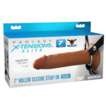 7 Inch Brown Silicone Strap On