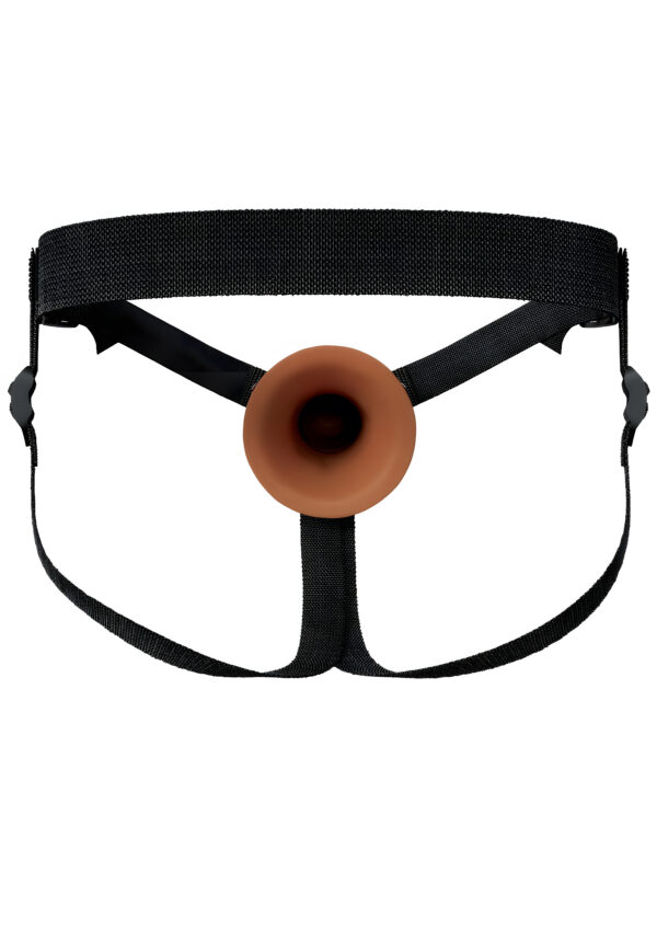 7 Inch Brown Silicone Strap On