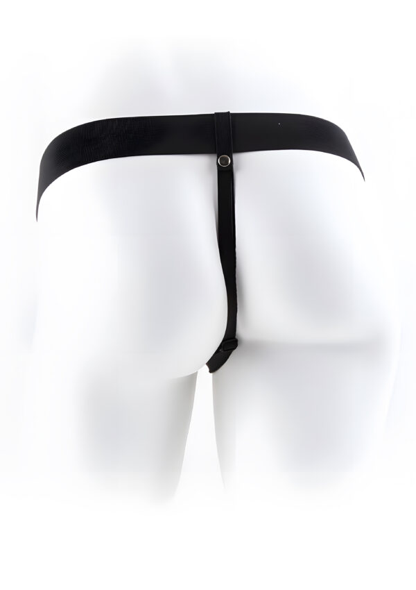 7 Inch Vibrating Hollow Strap-On with Balls