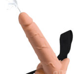 7.5 Inch Hollow Squirting Strap-On with Balls