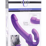 7X Revolver 2 Inch Thick Vibrating Strapless Strap-on