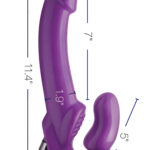 7X Revolver 2 Inch Thick Vibrating Strapless Strap-on