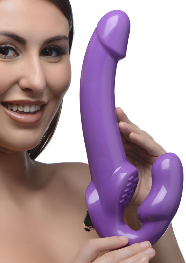 7X Revolver 2 Inch Thick Vibrating Strapless Strap-on