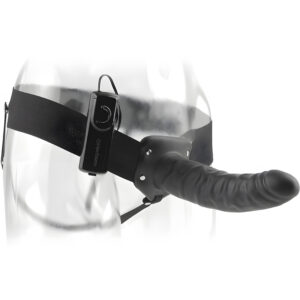 8 Inch Vibrating Hollow Strap-On
