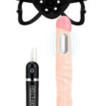 8.5 Inch Realistic Vibrating Dildo with Strap-On Harness