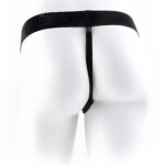 9 Inch Vibrating Hollow Strap-On with Balls