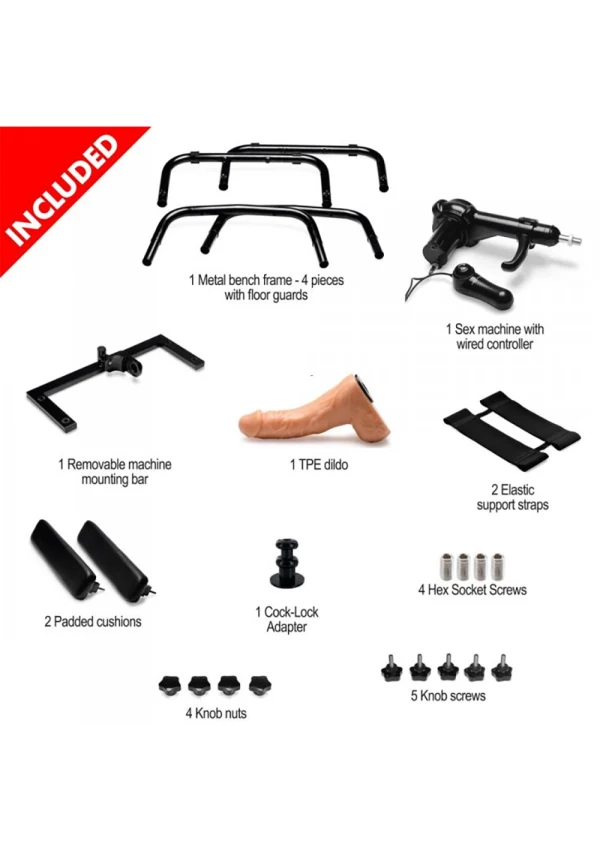 deluxe bangin' bench with sex machine | romantix