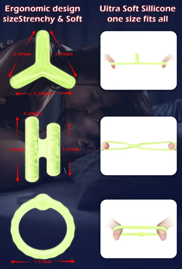 silicone cock ring set
