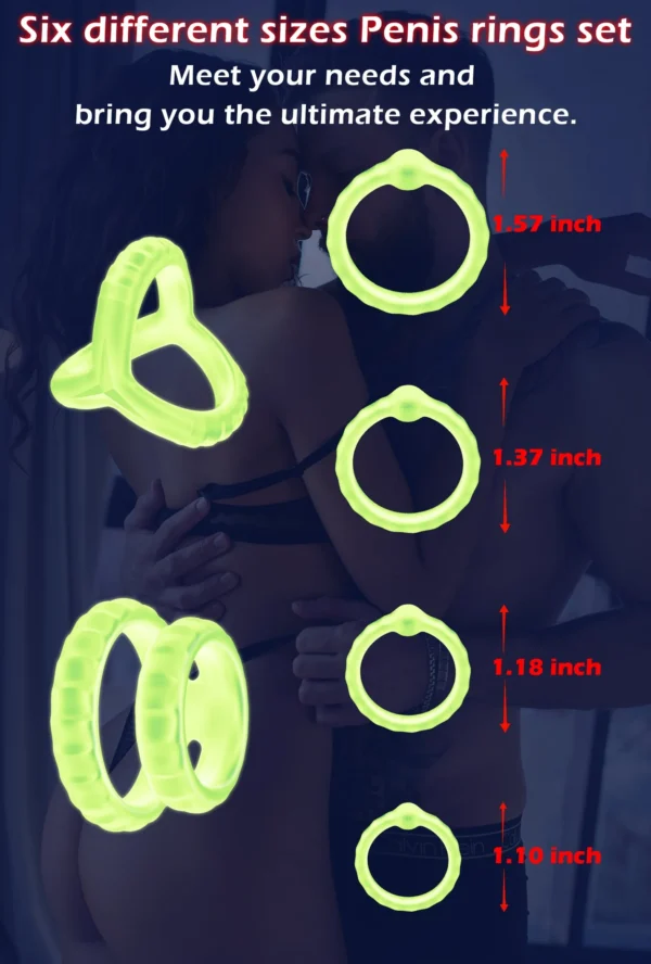 silicone cock ring set