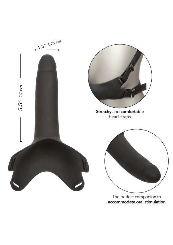 Accommodator Silicone Dong Black
