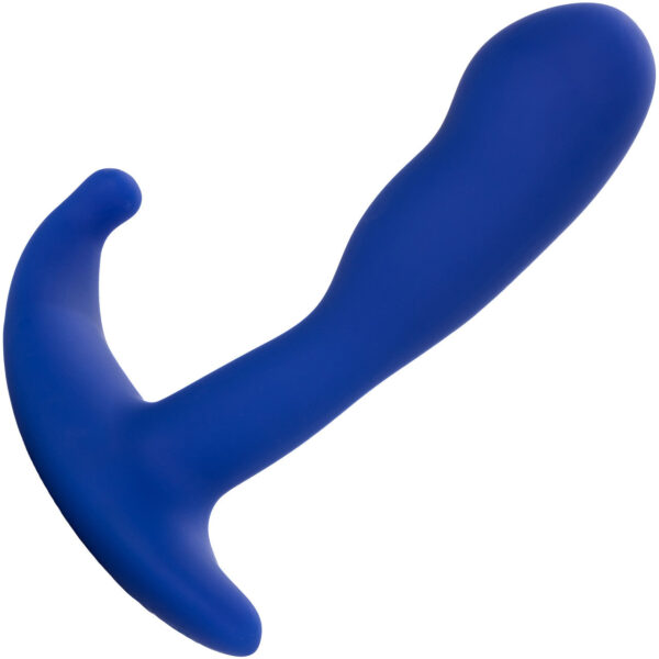 Admiral Advanced Prostate Vibrating Silicone Curved Probe By CalExotics - Blue