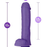 Au Naturel Bold Big John 11 Inch Purple Dildo