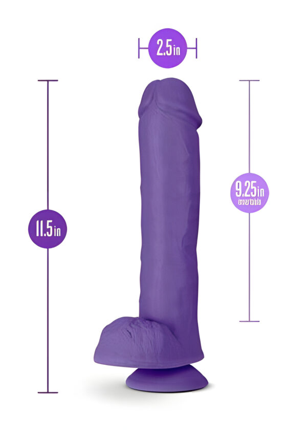 Au Naturel Bold Big John 11 Inch Purple Dildo