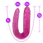 B Yours Double Sided Pink 18 Inch Double Dildo