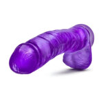 B Yours Plus Hefty N Hung Purple 14 Inch Dildo With Balls