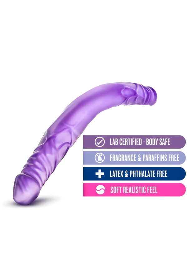 B Yours Purple 14 Inch Double Dildo