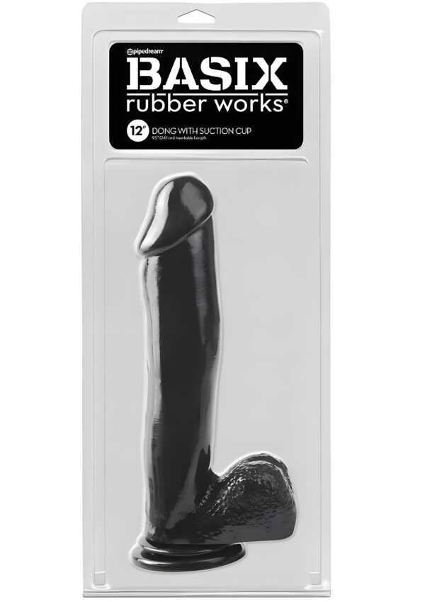 Basix 12 Inch Rubber Dildo
