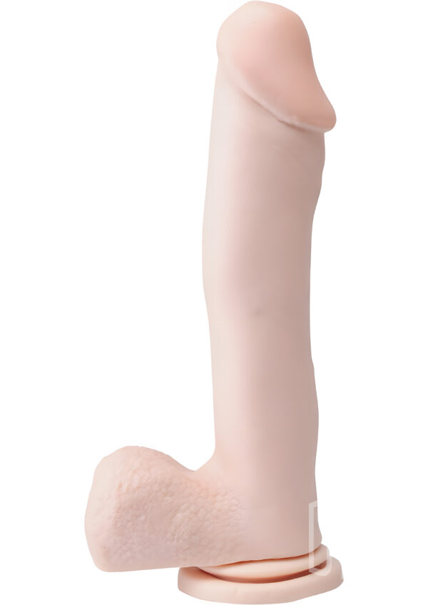 Basix 12 Inch Rubber Dildo Flesh