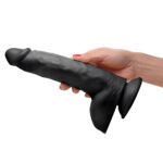 Black Beefy Brad 9 Inch Dildo with Balls