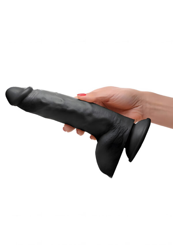 Black Beefy Brad 9 Inch Dildo with Balls