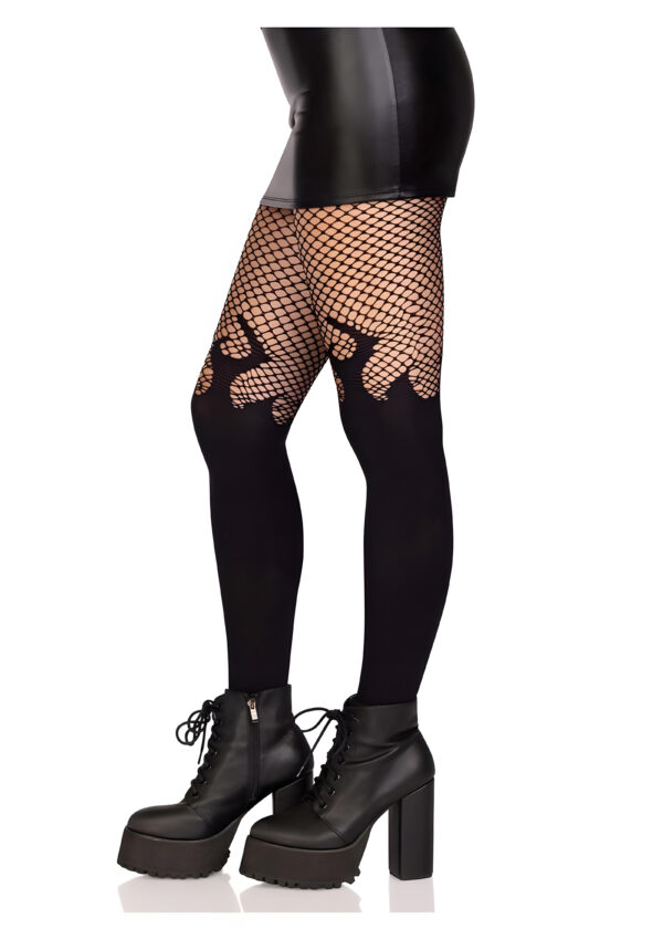 Black Blaze Opaque Tights