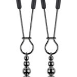 Black Chrome Beaded Nipple Clamps