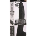 Black Hung Harry Dildo with Balls 12 Inch