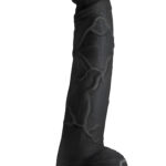 Black Hung Harry Dildo with Balls 12 Inch