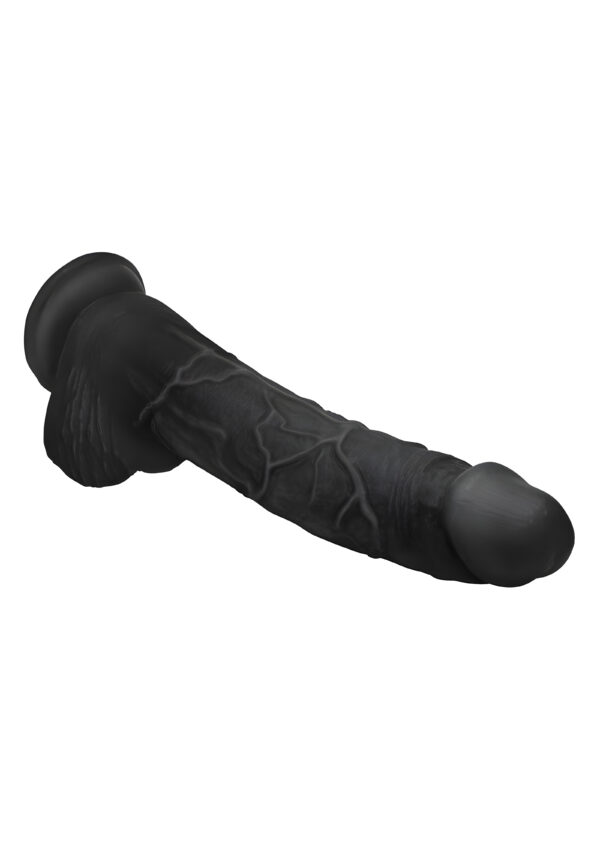 Black Hung Harry Dildo with Balls 12 Inch