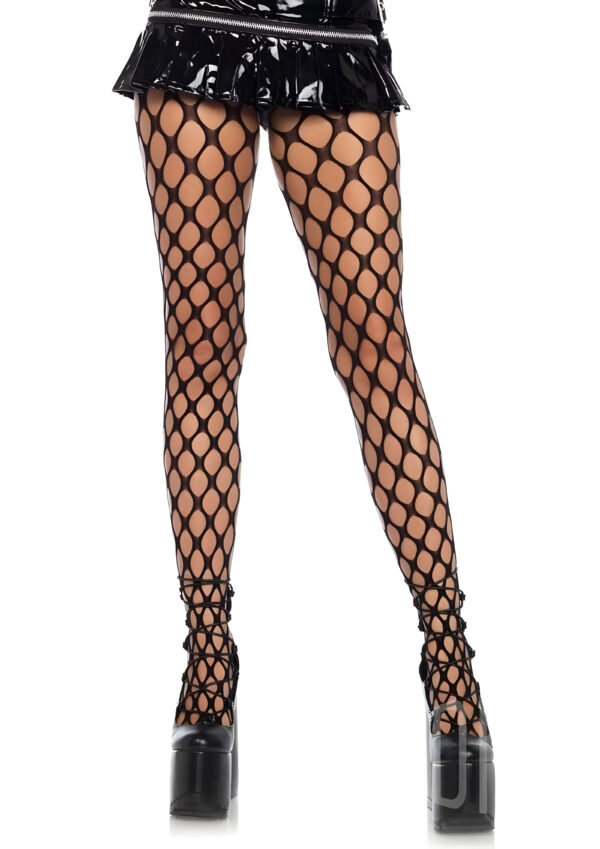 Black Ivy Pothole Net Tights