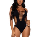 Black Reckless Behavior Bodysuit Thong