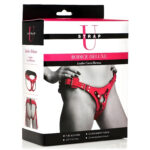 Bodice Deluxe Leather Corset Harness - Pink