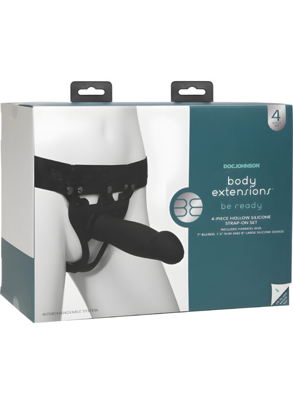 Body Extensions Be Ready 4 Piece Strap-On Set