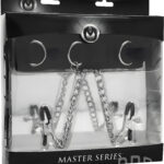 Bondage Collar with Nipple Clamps