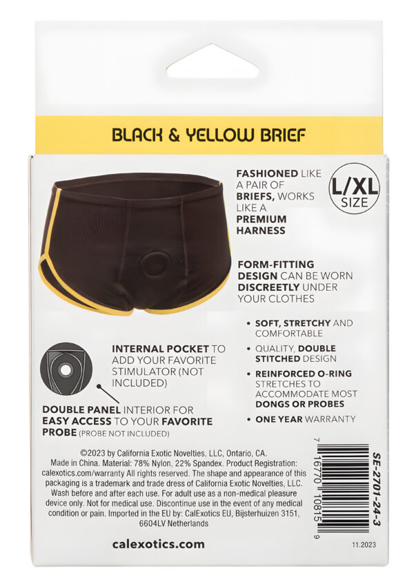 Boundless Black and Yellow Brief S/M