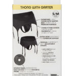 Boundless Thong with Garter Sm Med Black