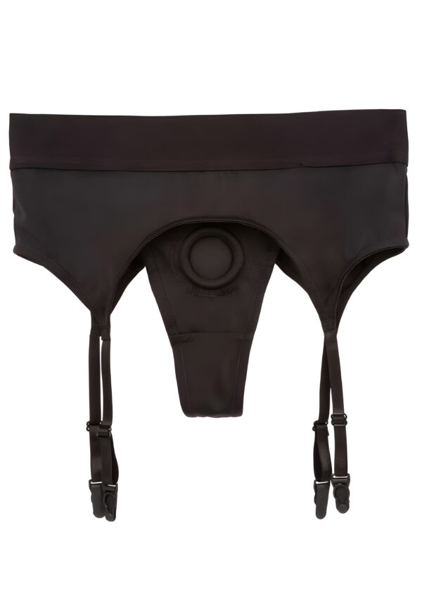 Boundless Thong with Garter Sm Med Black